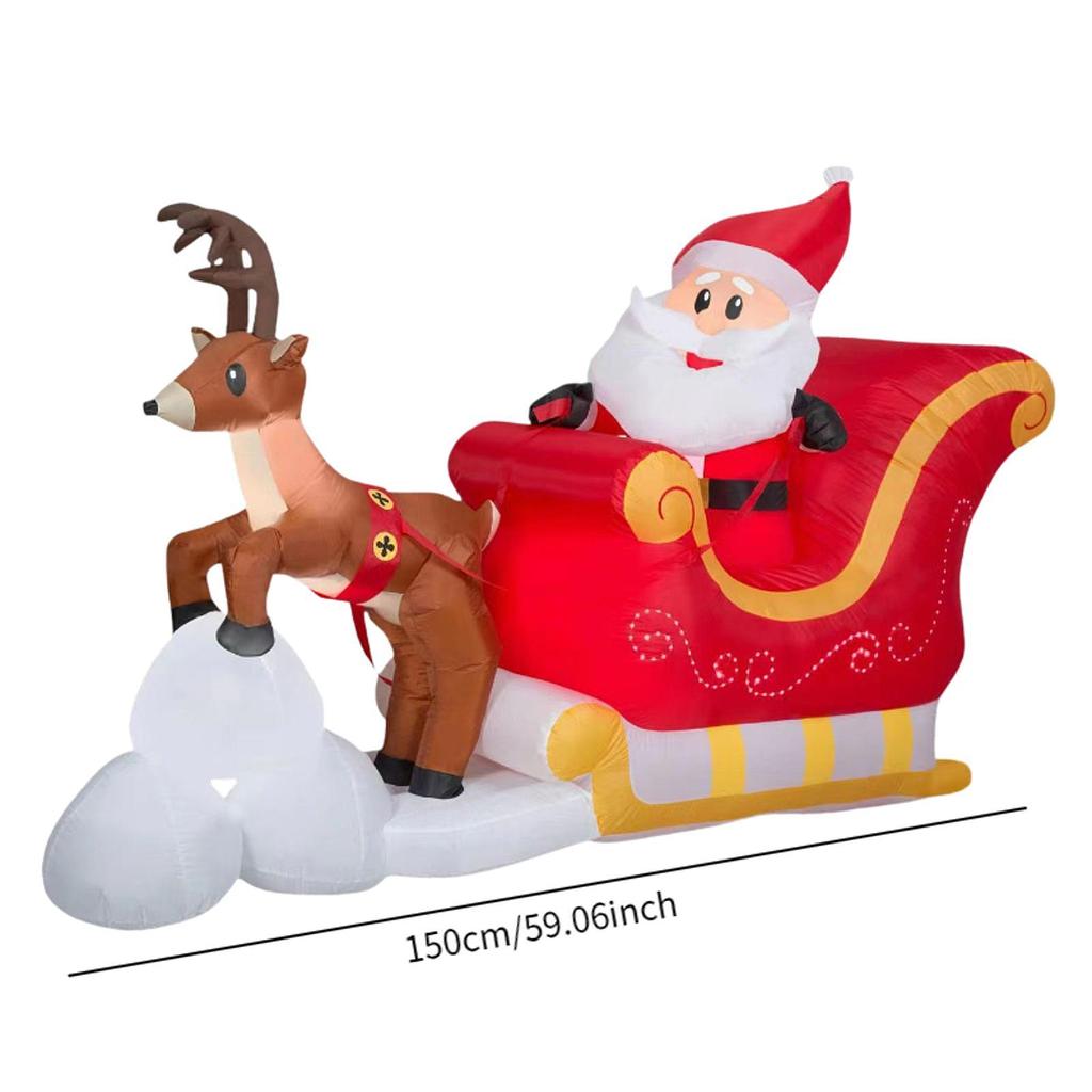 Надувной Санта-Клаус Декор Зимняя вечеринка Украшение для двора Счастливого Рождества Надувной Рождественский светящийся надувной Санта-Клаус