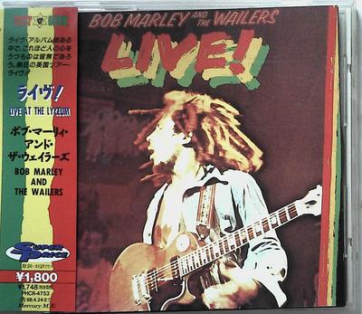 CD БОБ МАРЛИ И THE WAILERS - Живьём! PHCR4753 Island Records, 1996 Япония Регги, Ска и Даб Б/У