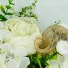 Simulated Embroidered Wreath Peony Artificial Flower Door Decoration
