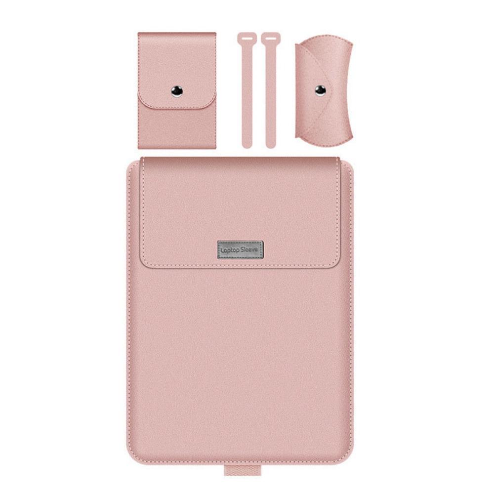 Утолщенная сумка-чехол 5-в-1 для ноутбука, без магнитов, для 13,3/14-дюймового ноутбука, с подставкой, легкая, большая вместимость