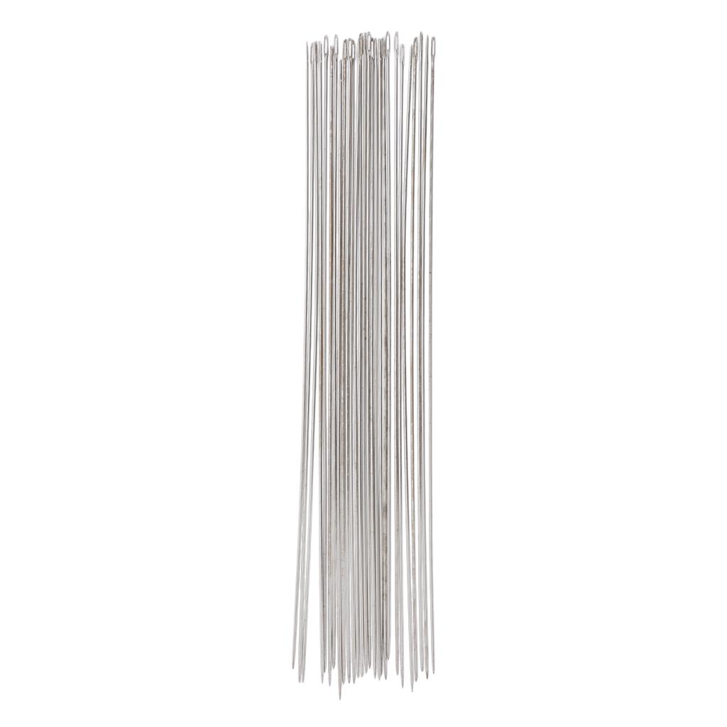 30Pcs Beading Needles, Seed Beads Needles Embroidery Big Eye Collapsible Set for Jewelry Making