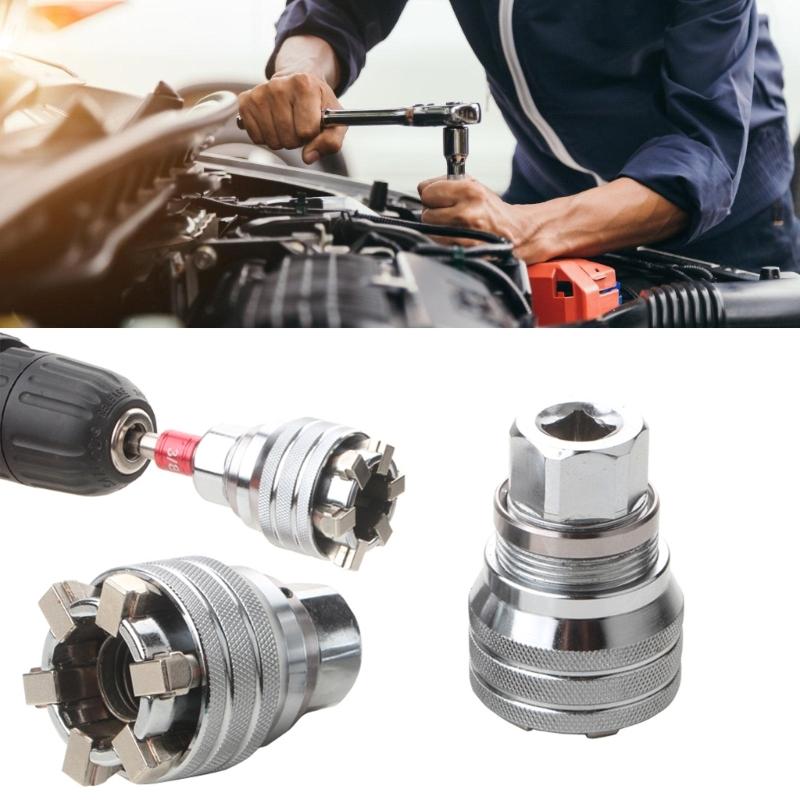 Многофункциональный торцевой ключ Инструмент для обслуживания Профессиональный регулируемый торцевой ключ Инструмент для 3/8" Привод Трещотка Крутящий момент