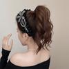 Wide Women Hair Hoop Rhinestone Wrinkle Headband Luxury Black Hairband  Party