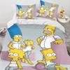 3D Мультяшный Комплект Постельного Белья Семья Симпсонов Пододеяльник Наволочка Домашний Комплект Постельного Белья Декор Спальни Подарки Мальчику Девочке