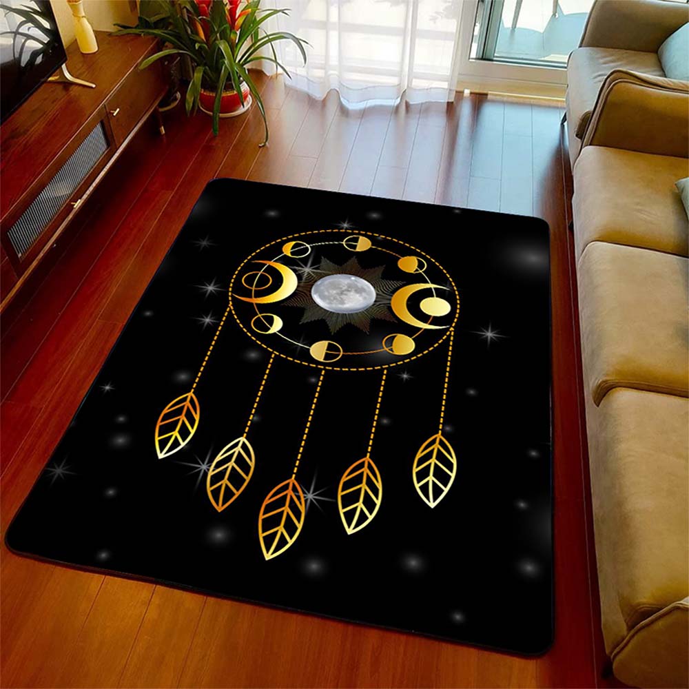 Triple Moon Goddess Carpet Wicca Goth Subculture Rock Romance Non-slip Doormat Mat Hallway Entrance Door Rug Bedroom Decor