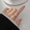 Minimalist Bijoux  925 Sterling Silver Cross Pearl Adjustable Ring for Women Fine Jewelry