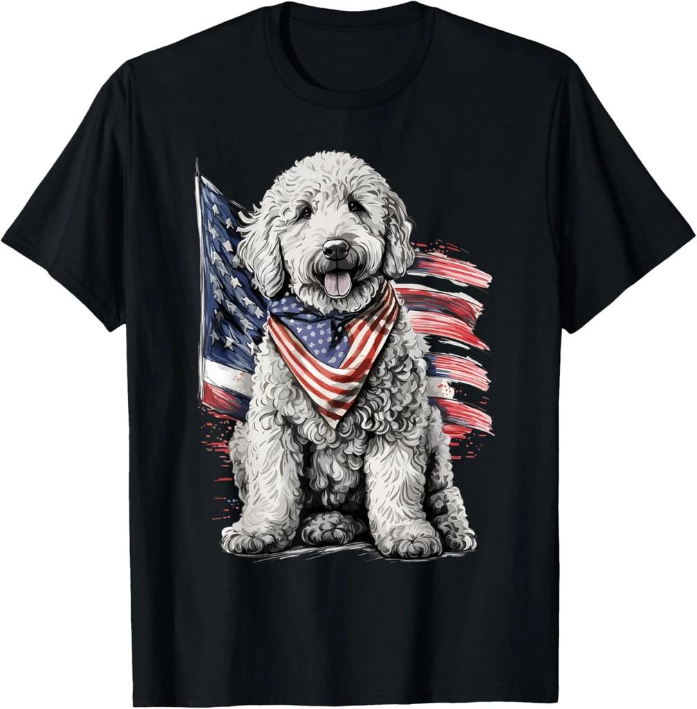 Goldendoodle patriotic golden doodle dog T-Shirt