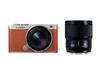 Panasonic Mirrorless Camera Lumix Zoom and Standard Prime Lens Camel Orange Full-Frame DC-S9W-D Wide-Angle Kit,