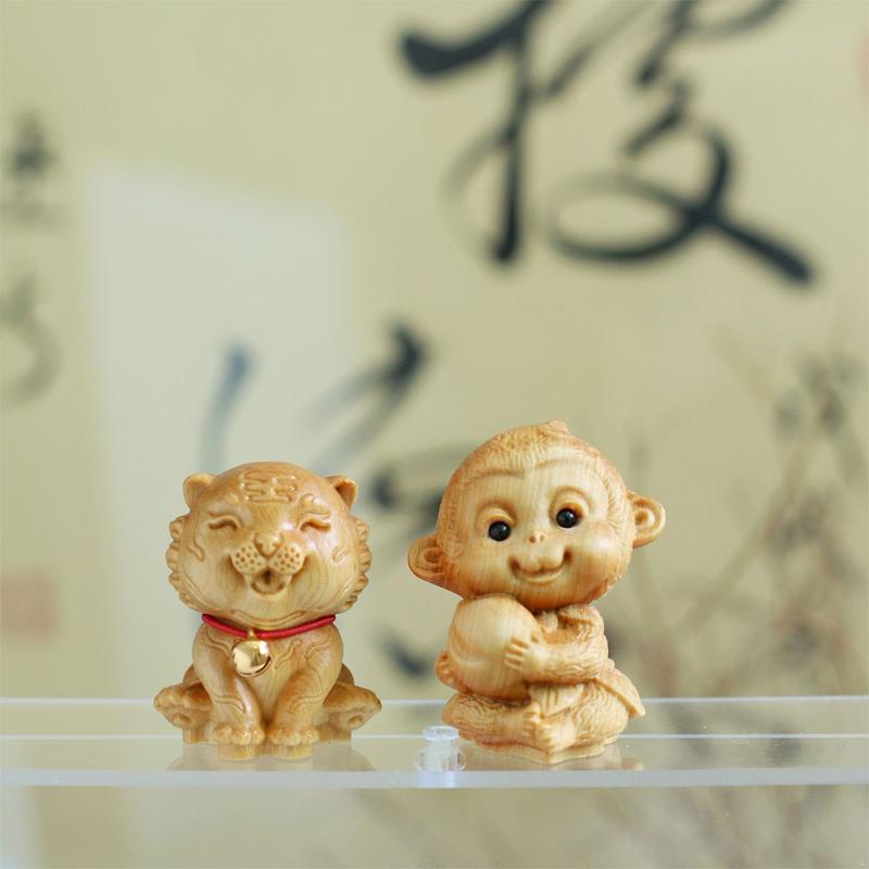 Dragon Snake Animal Wooden Product Wood Carving Car Decoration Hanging Ornaments Sculptures And Figurines Room Home Decoration