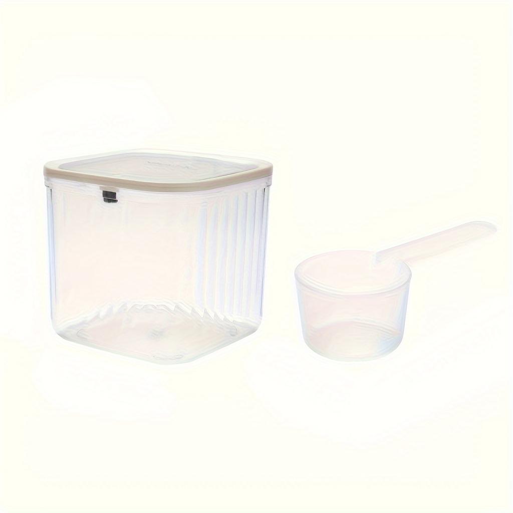 Контейнер для капсул для стирки, контейнер для стирального порошка 100 унций с мерной ложкой, банка с уплотнителем и откидной крышкой