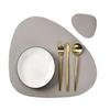 1/4/6 Sets Black Table Placemats and Coasters Oval Shaped Table Mats Pad Kitchen Accessories Place Mat for Indoor  Outdoor