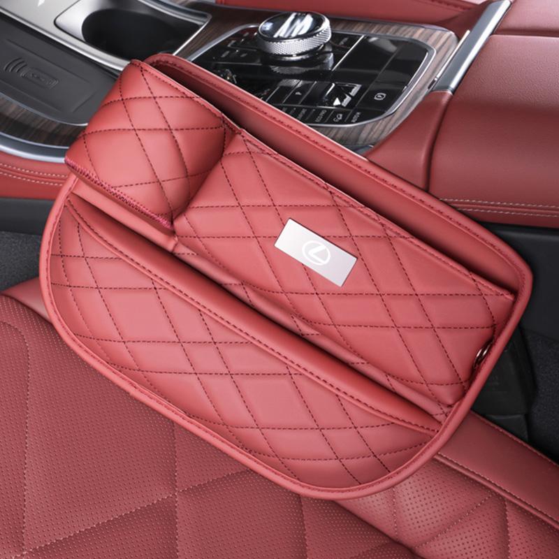 Car Seat Gap Organizer Leather Storage Box Interior Cup Holder For Lexus F-SPORT ES RX NX LS UX LM LX GX LC RZ IS CT GS RC HS SC