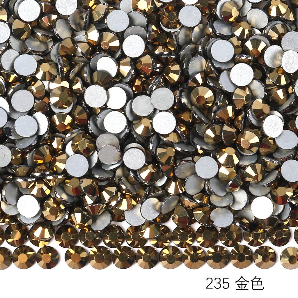 Круглый стеклянный страз DIY маникюр бриллиантовая ювелирка, наклейка-дрель для аксессуаров чехла мобильного телефона, хрустальное стекло плоское дно имитация бриллианта