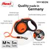 Flexi New Neon Tape, Medium, 5m, Orange [Dog Lead]