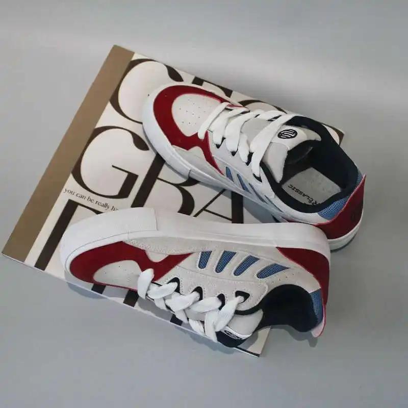 Fashion With Ties Flat-heeled Brown Shoes For Womens Hiking Shoes Ladies Hiking Boot Sneakers Sport Designers Skor Sneakersy Style