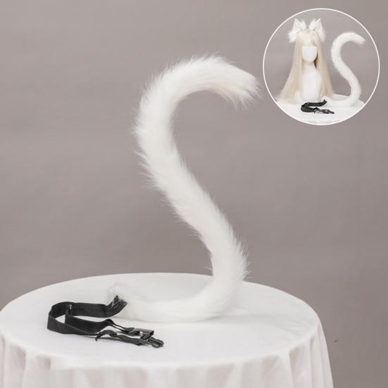 2 шт./компл. кошачьи уши и хвост комплект для взрослых и детей кошачьи уши повязка на голову регулируемый пояс кошачий хвост аксессуары комплект костюм аксессуары