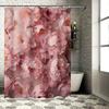 Розовый пион Занавеска для душа Домашний декор Аксессуары для ванной комнаты для украшения женской ванны Розовые цветочные занавески для душа с