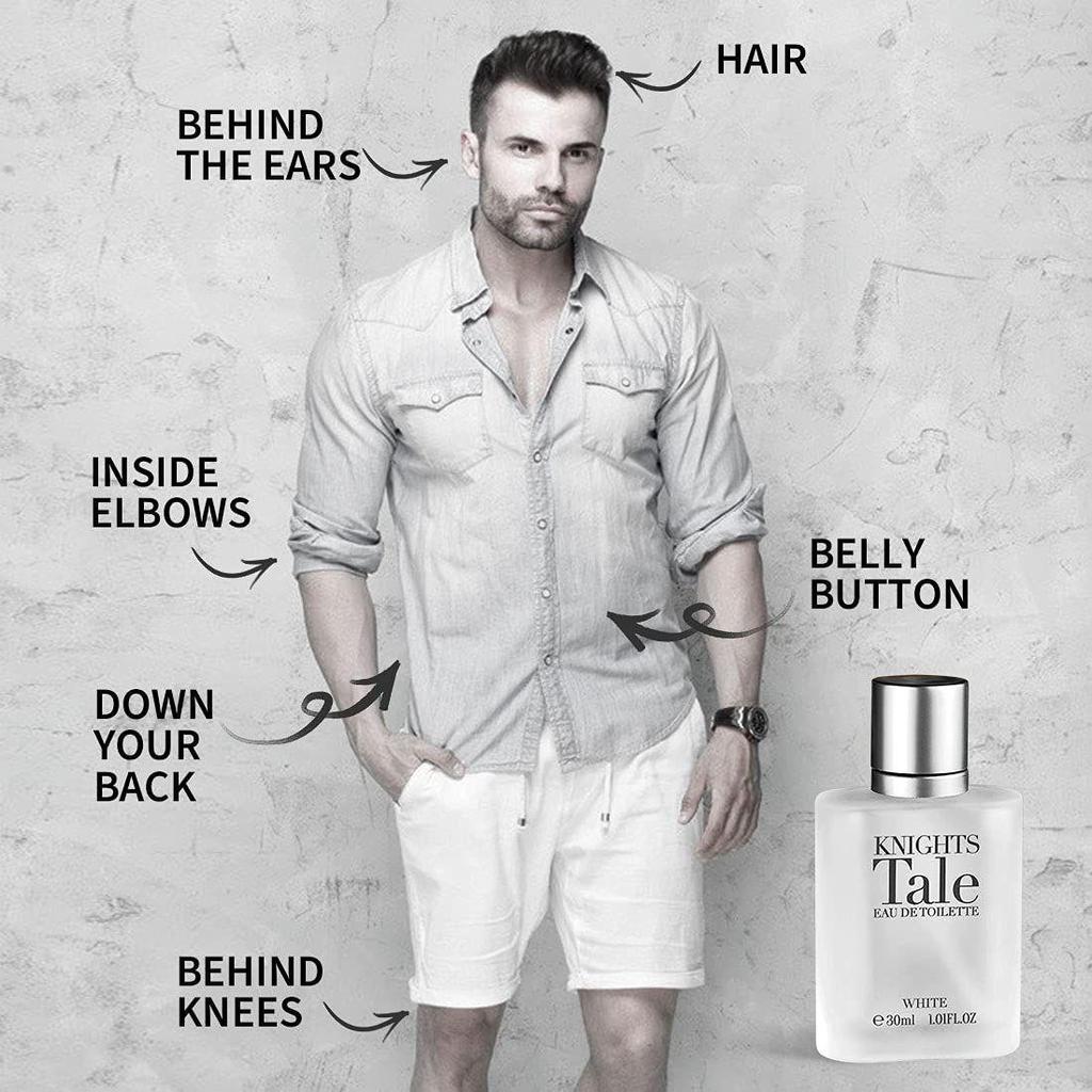 Туалетная вода MINISO Knights Tale Beauty Cosmetic Аромат для мужчин, 30 мл, белый