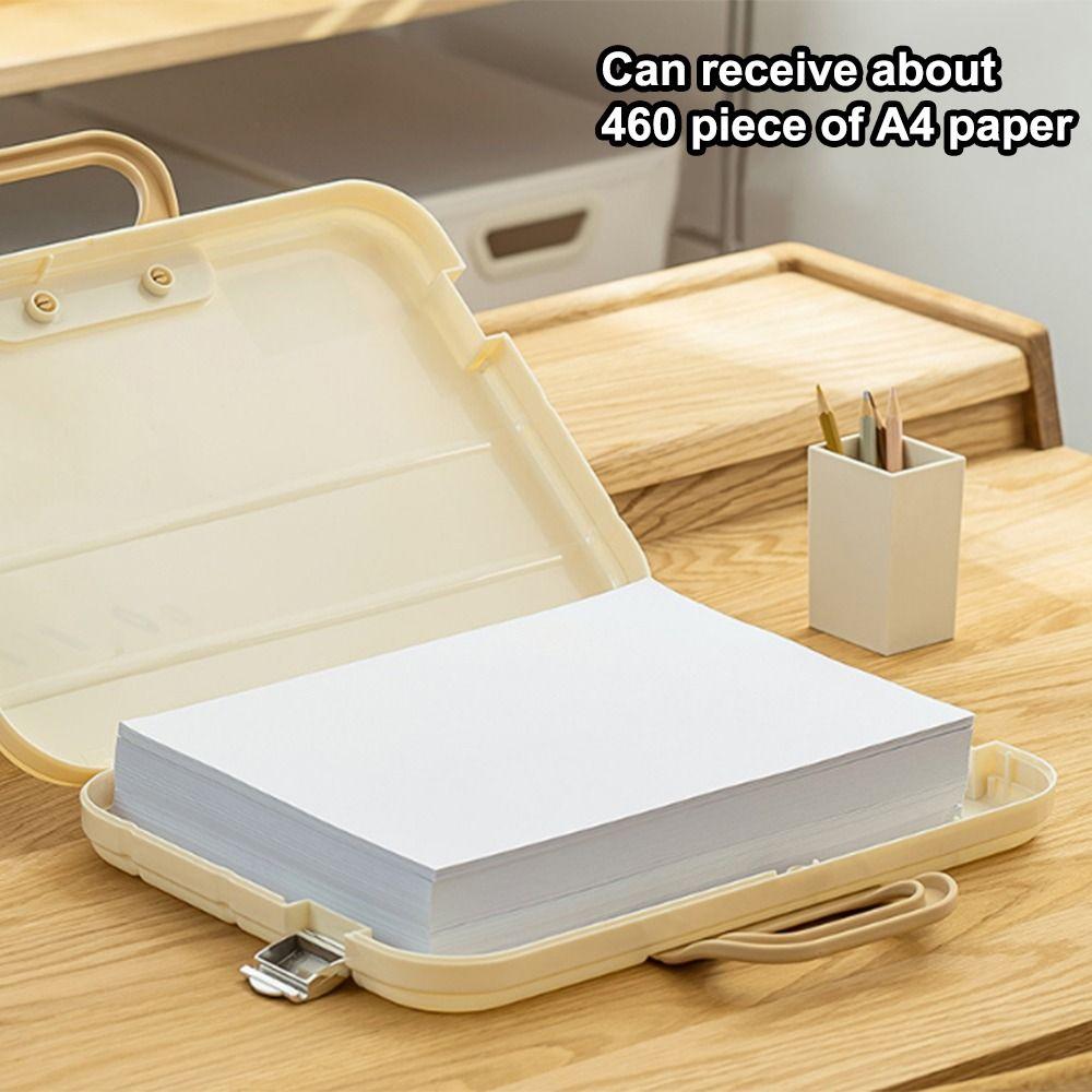 Кейс для документов с ручкой Пластиковая ручная сумка для файлов Компактная папка для файлов формата А4 Для студенческого использования