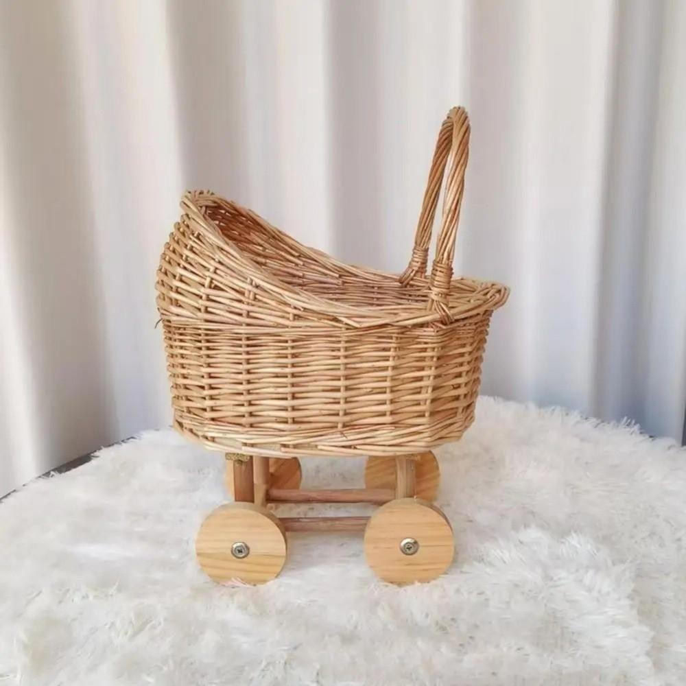 Большая корзина для конфет в форме коляски Детская коляска Горшок для цветов Винтажная цветочная корзина Реквизит для фотосъемки