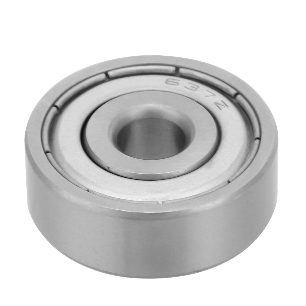 10Pcs Double Sided Seal Bearing Steel Deep Groove Pulley Wheel Ball Bearing 637 ZZ