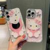 Рамка с рисунком «Сердце, Ракушка, Точки» для чехла телефона Apple 17 Pro Max/15 Pro с зеркалом KT Cat