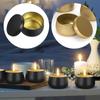 1PC Metal For Candle Making Empty Containers Durable 4oz Round Candle Jars with Lids DIY Crafts Storage Can Rust-Resistant