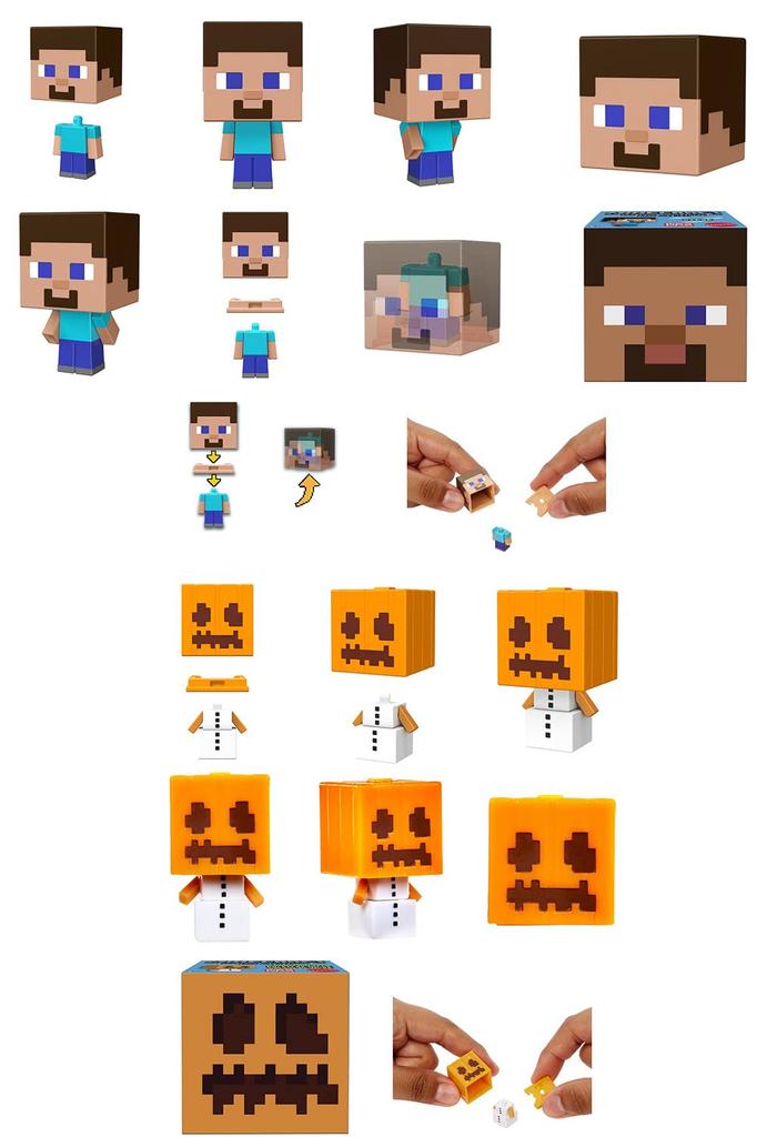 Minecraft Mob Head Mini Figure Mini Sort A Figures Sold In Years Old and (MINECRAFT) [36 Box] [6 Up] 986A-HDV64