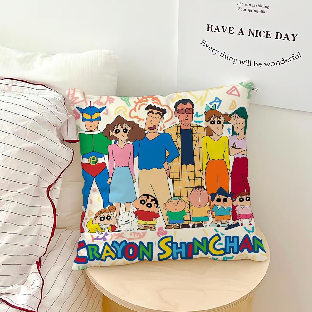 Аниме C-Крейн-Шин-чан Милая наволочка Подушка Гостиная Изголовье Спальня Офис Подушка Подушка Диван Подушка для сна Наволочка