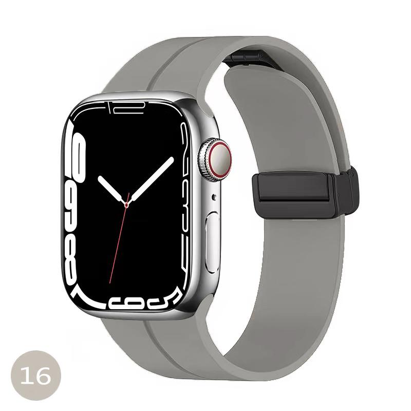 1Pcs Silicone Magnetic Strap For Apple Watch Band 49mm 44mm 45mm 41mm 40mm 42mm 38mm Magnetic Bracelet For iWatch Series 8 SE 7 6 5 3 2 1 Watchband