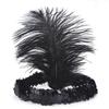 Sequins Feather Crystal Headband Indian Feather Headdress Holiday Party Indian Hairband Fashion Women Hair Accessories