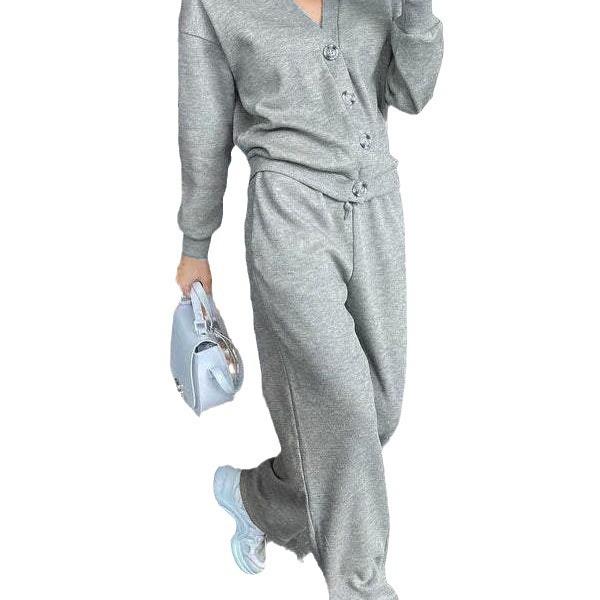 2024 Осенний Повседневный Удобный Комплект Куртка-Кардиган и Спортивные Штаны