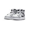 Детские кроссовки Air Jordan 1 Mid TD Light Smoke Grey Антрацитовый Белый 640735-078