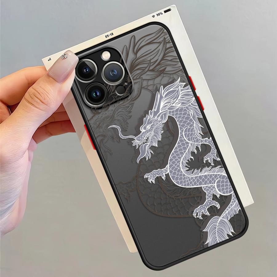 Чехол "Восточный Дракон" для iPhone 17 Pro Max 11 14 7 8 SE XS XR Air 12 13 Mini 15 16 Plus Funda Задняя крышка телефона