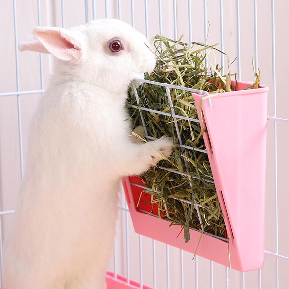 Rabbit Hay Rack Large Capacity Hay Feeder Cage Accessories For Rabbits Birds Guinea Pig Chinchilla
