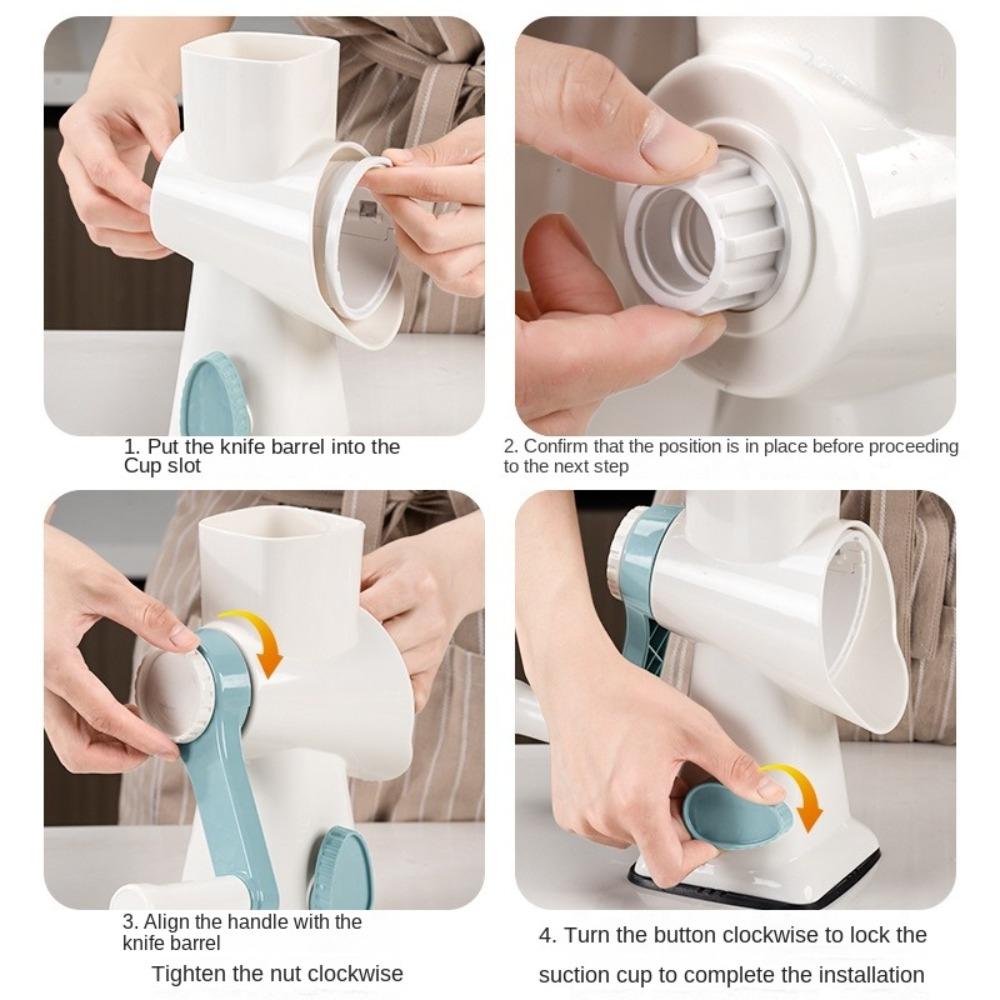 Versatile Rotary Cheese Grater Blender Peanut Nuts Grinder Cheese Vegetable Shredder Kitchen