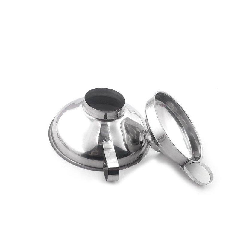 Oil Wide Mouth Canning Funnel Kitchen Jam Gadget Stainless Steel Leak Hoppers