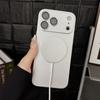 Для Magsafe Магнитный Беспроводной Зарядный Чехол для iPhone 17 16 15 14 13 12 11 Pro Max 17Air 16e Силиконовый Чехол с Защитой Линз из Стекла