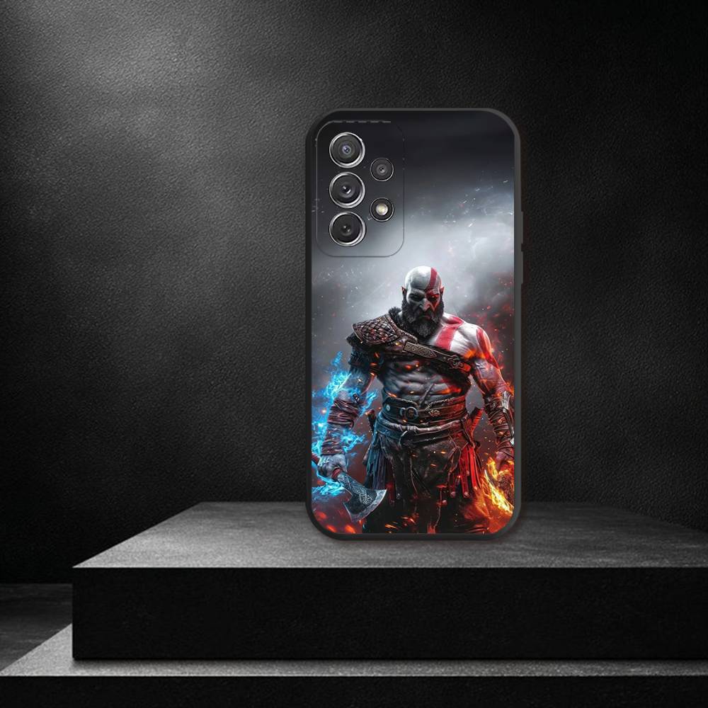 Игровой чехол для телефона G-God of W-War Для Samsung S 26,25,24,23,22,30,21,10,9,Ultra,Plus,Lite,FE,4,5G Черный Мягкий чехол