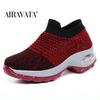 Fashion Women Casual Sneakers Mesh Platform Slip-on Air Cushion Sport Shake Shoes