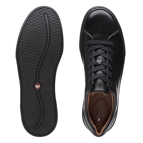 Кроссовки Clarks Ancosta Lace мужские из натуральной кожи, черная кожа, размер UK 060 (24см)