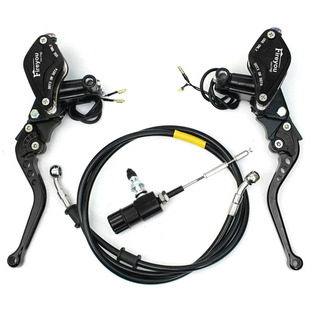 22 мм комплект гидравлического сцепления для мотоцикла, комплект главного тормозного цилиндра для Honda Yamaha Kawasaki Suzuki Dirt Bike Sport Bike Scooter