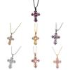 Стильное ожерелье-подвеска с крестами, устойчивое к потускнению, ювелирный аксессуар для выражения индивидуальности и веры