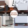 4Pcs Bed Risers Heavy Duty Adjustable Furniture Riser Stackable Desk Lifts Leg Extenders with Anti Slip Pad for Table Couch Sofa