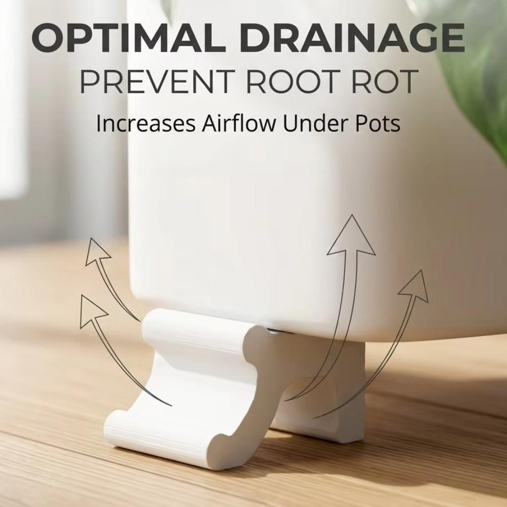 3PCS Decorative Flower Pot Stands 3D Printed Plant Pot Riser Prevent Rot Plant Pot Supports Garden