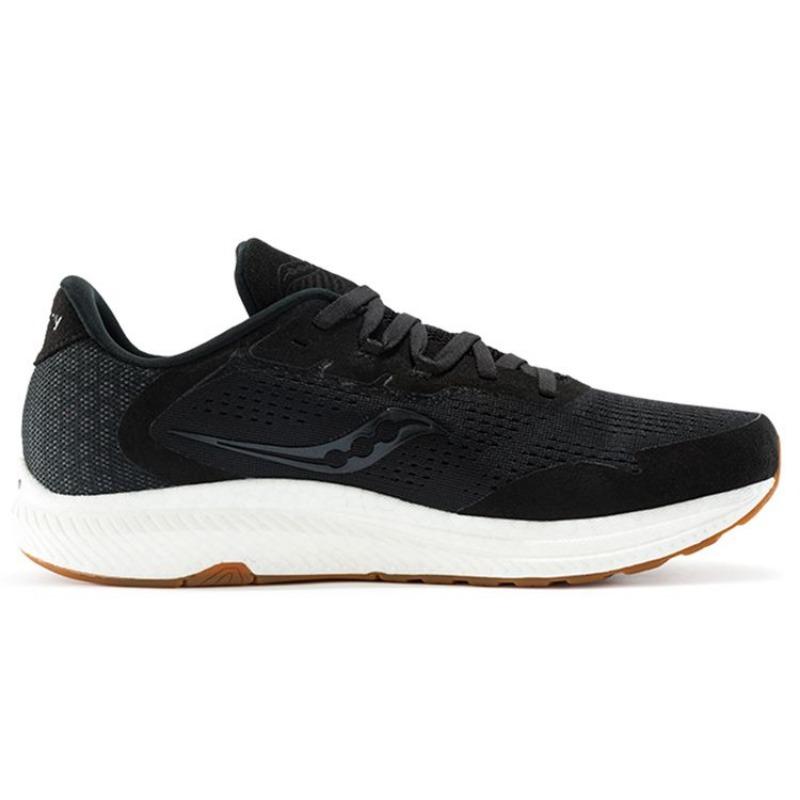 SAUCONY Freedom 4 мужские низкие повседневные кроссовки для бега черные белые амортизирующие нескользящие S20617-12