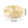 360° Rotatable Desktop Shelf PP Open Grid Organizer Portable Cosmetic Storage Box  For Vanity Desk