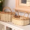 1Pcs 1:12 Miniature Woven Frame Storage Basket Vegetable Food Kitchen Model Decor Toy Doll House Accessories
