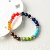 Adjustable Crystal Gemstone Bracelet Glass Stone Beaded Bracelet Gifts 7 Chakra Bead Bangle  Men