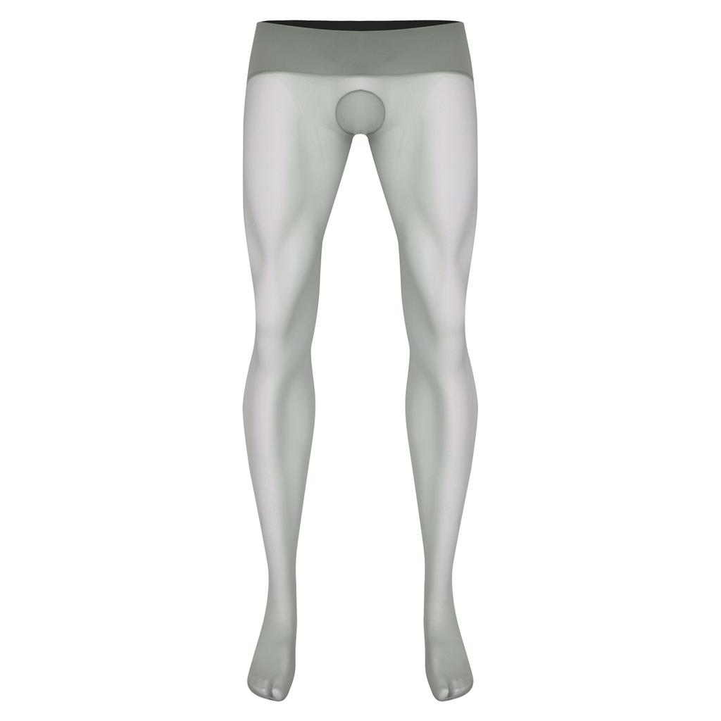 Мужские Ультратонкие Эластичные Колготки Чулки С Высокой Талией Бесшовные Прозрачные Леггинсы Одежда Для Сна